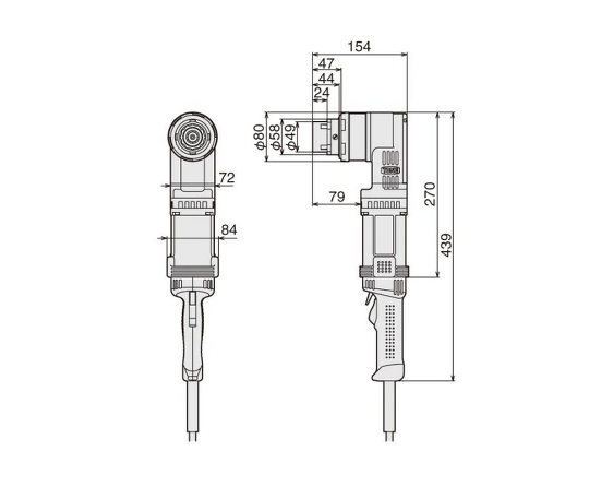 コーナー型シャーレンチ 100V（M16・M20・M22）｜プラント産業機器レンタル｜サン・アルゲン